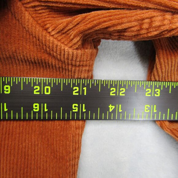 Critical Slide Society Shirt Button Up Corduroy Shacket Corduroy Sz M Rust Brown - Picture 11 of 14